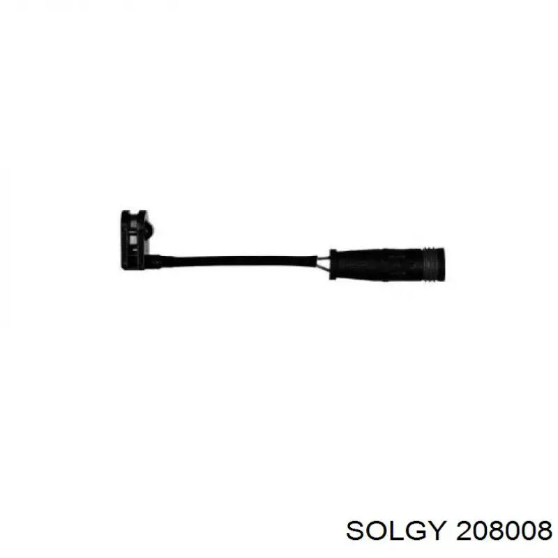 Диск гальмівний передній 208008 Solgy