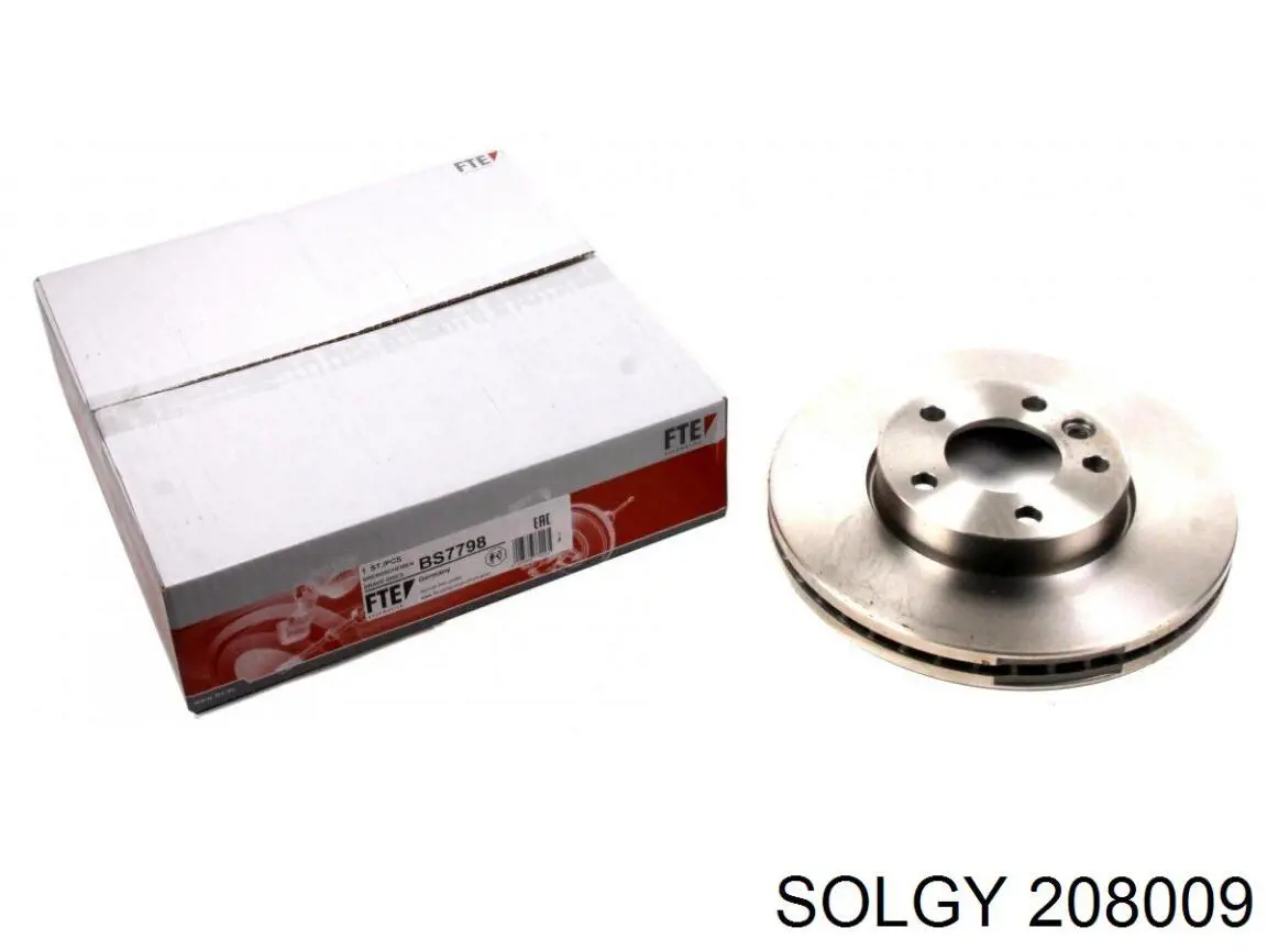 208009 Solgy Диск тормозной передний