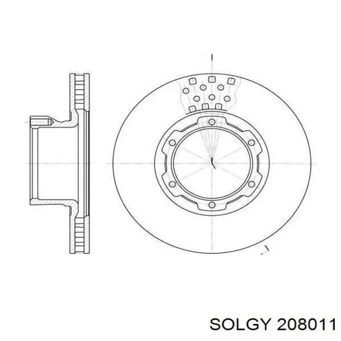 Купить 208011 Solgy Ротор тормозной