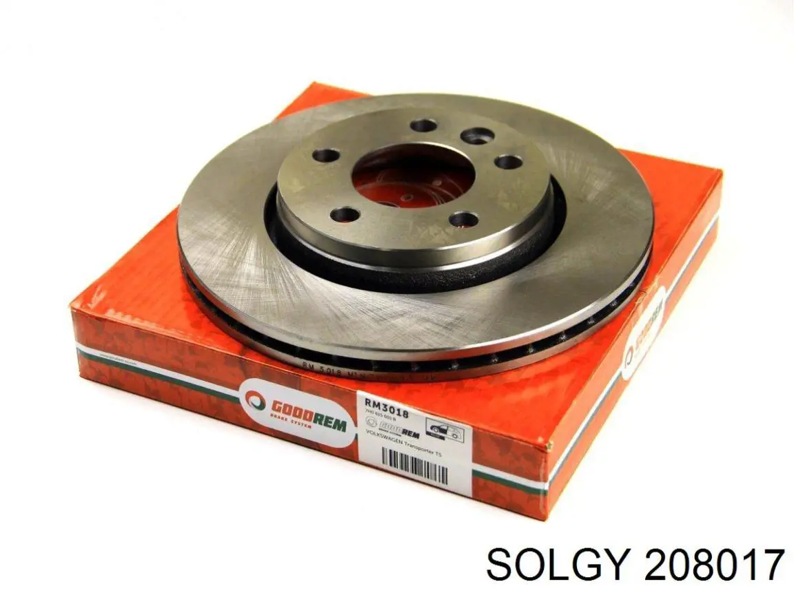 Купить 208017 Solgy Диск тормозной задний