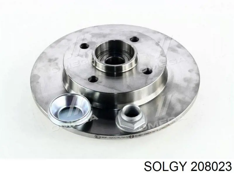 208023 Solgy диск тормозной задний