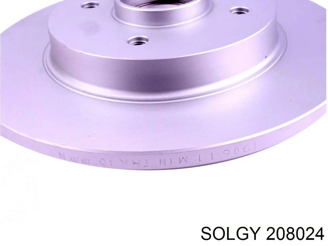 Тормозные диски 208024 Solgy