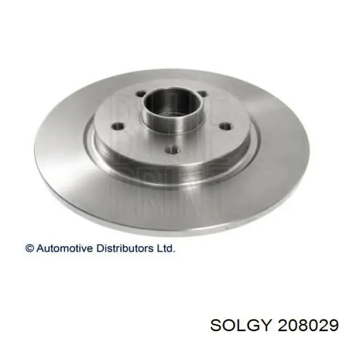 Disco do freio traseiro Solgy 208029