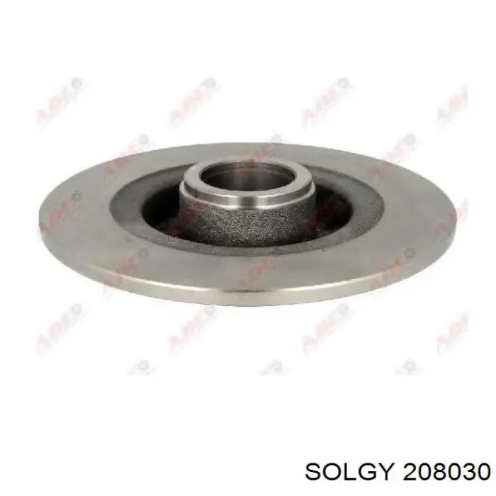 Disco de freno trasero 208030 Solgy