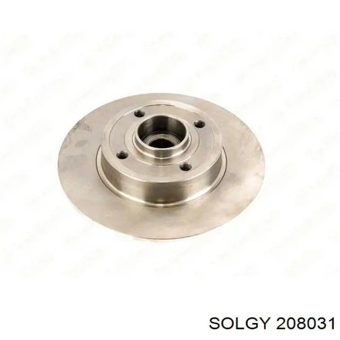 Диск гальмівний задній 208031 Solgy