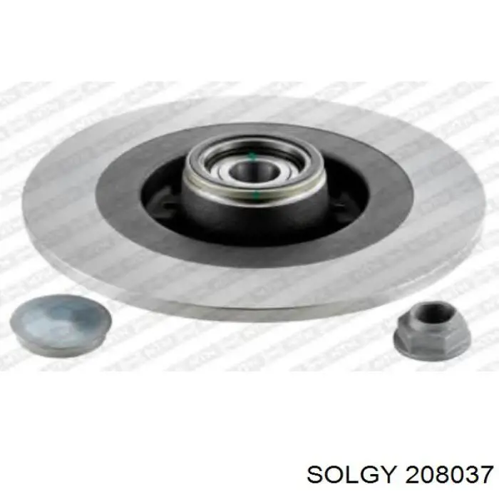 208037 Solgy диск тормозной задний