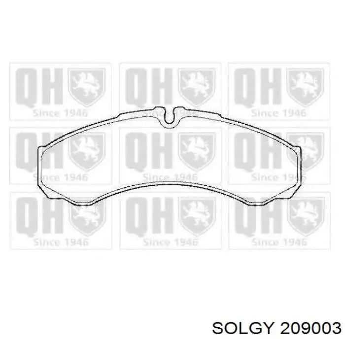 Купить 209003 Solgy Колодки тормозные
