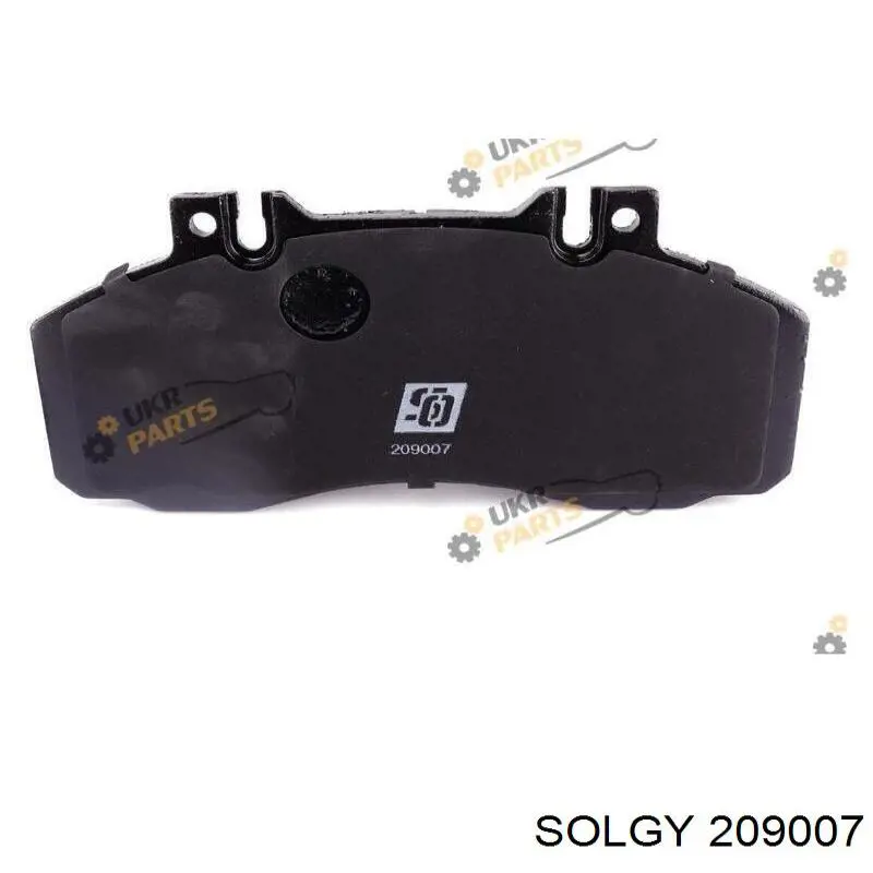 209007 Solgy Колодки тормозные дисковые комплект