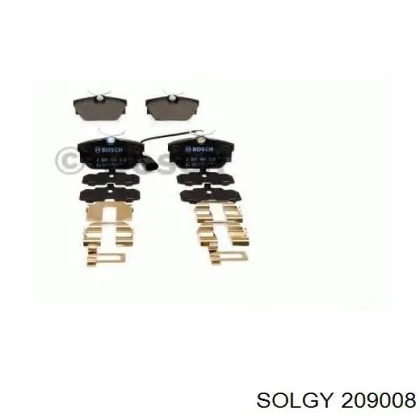 Колодки дисковые  Solgy 209008 цена, от 13.02 USD
