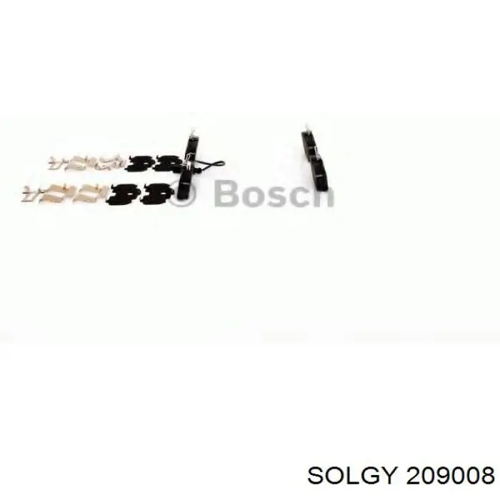 209008 Solgy Колодки тормозные дисковые комплект