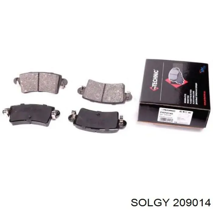 209014 Solgy Колодки тормозные дисковые комплект