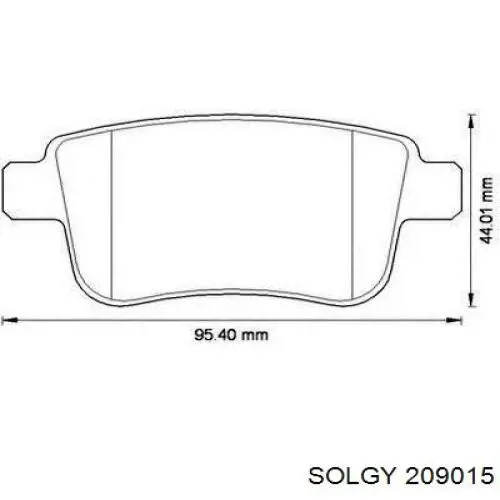 Колодки дисковые  Solgy 209015 цена, от 10.47 USD