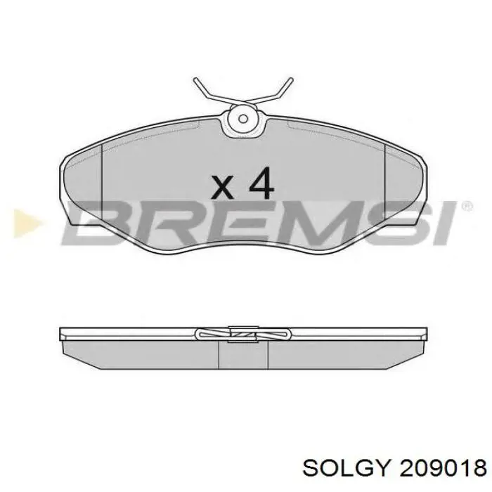 Купить 209018 Solgy Колодки тормозные