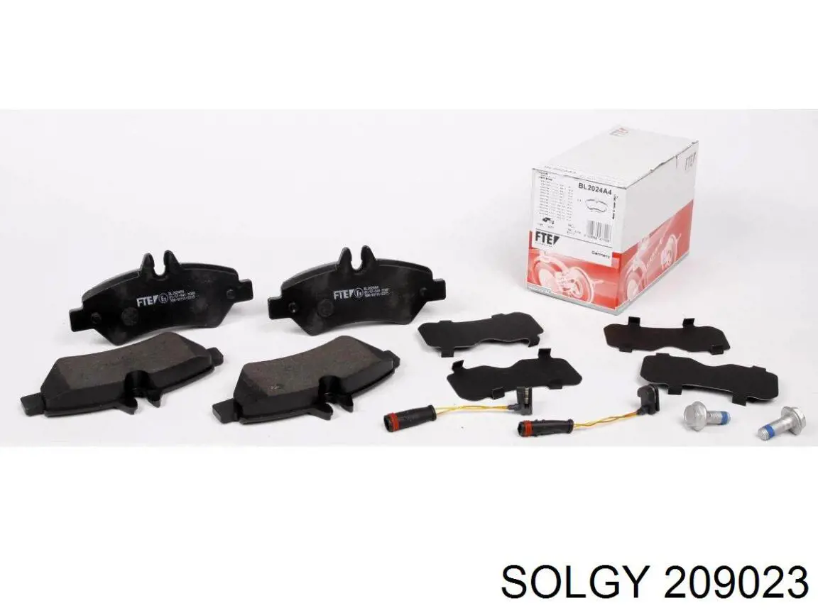 Купить 209023 Solgy Колодки тормозные задние, дисковые