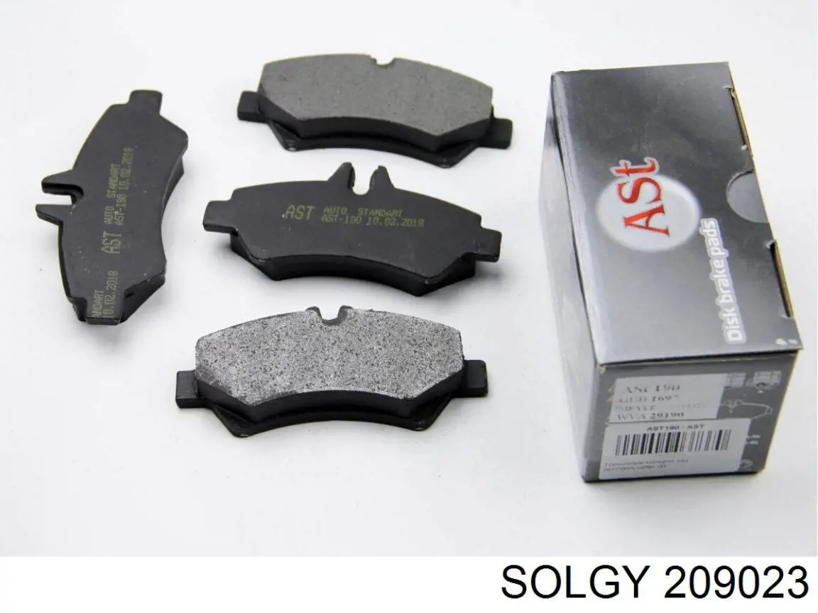 Задние тормозные колодки 209023 Solgy