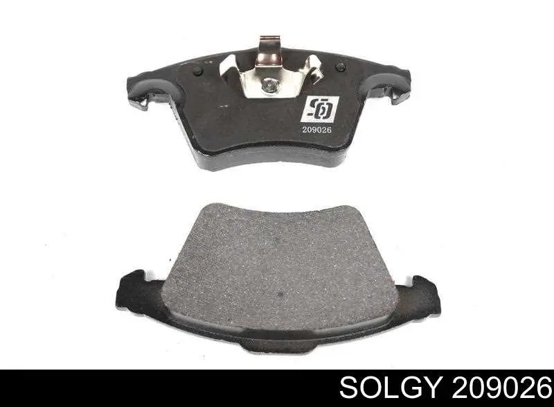 209026 Solgy передние тормозные колодки