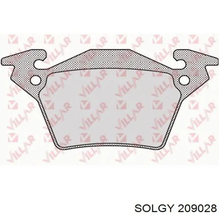 Купить 209028 Solgy Колодки тормозные задние, дисковые