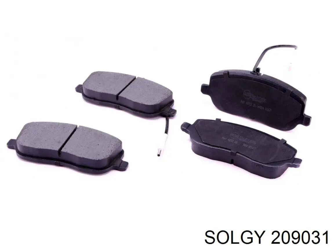 209031 Solgy sapatas do freio dianteiras de disco