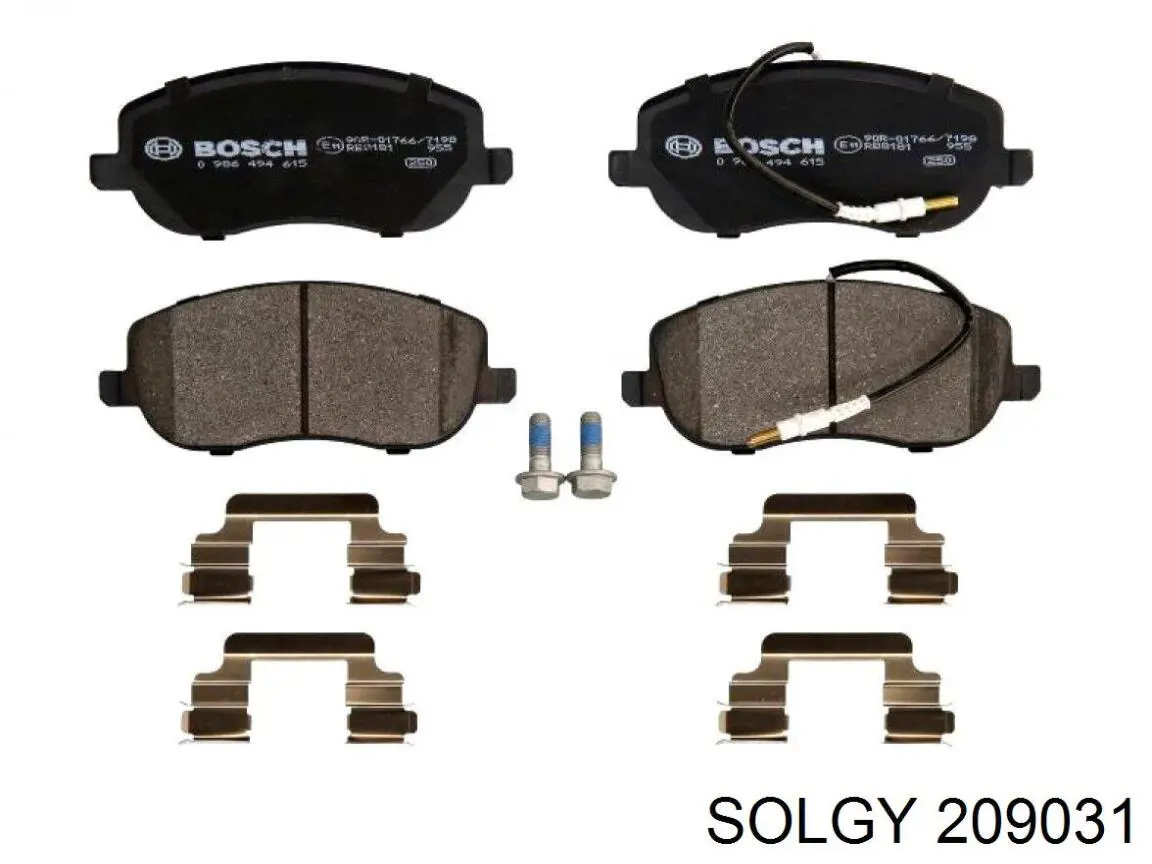 Купить 209031 Solgy Колодки тормозные
