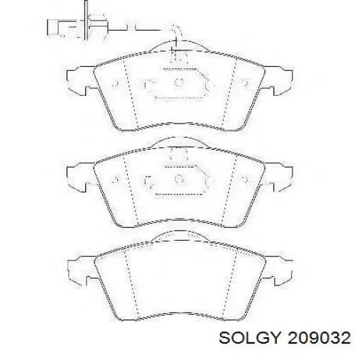 209032 Solgy Колодки передние