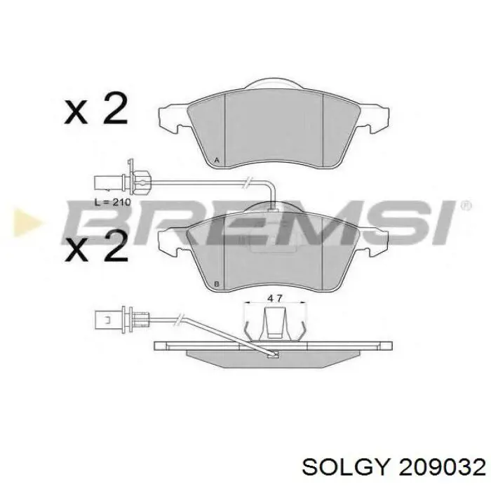 Колодки Solgy 209032 цена, от 16.23 USD