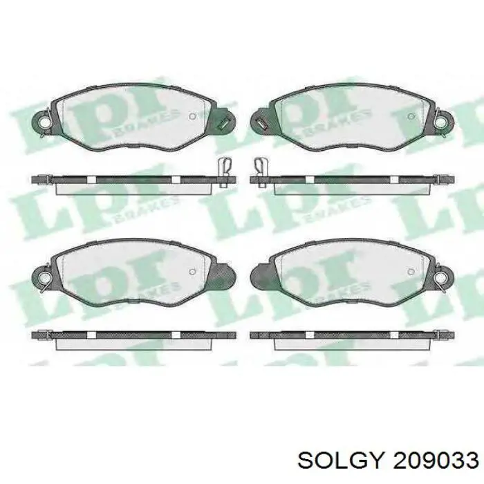 209033 Solgy Колодки передние