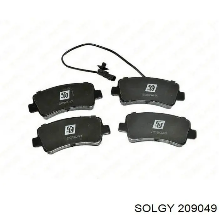 Купить 209049 Solgy Колодки тормозные задние, дисковые