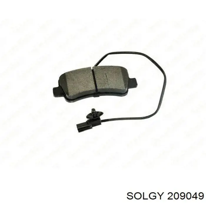 Задние тормозные колодки 209049 Solgy