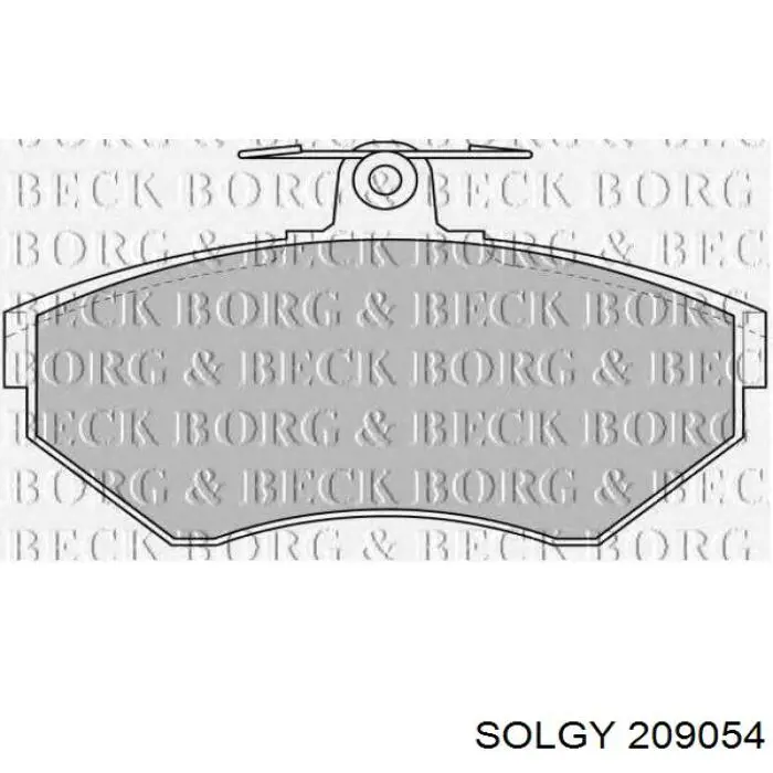 Купить 209054 Solgy Колодки тормозные