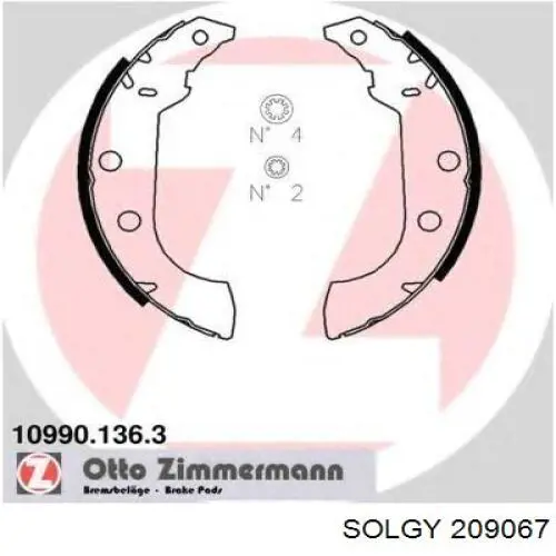 Колодки Solgy 209067 цена, от 15.16 USD