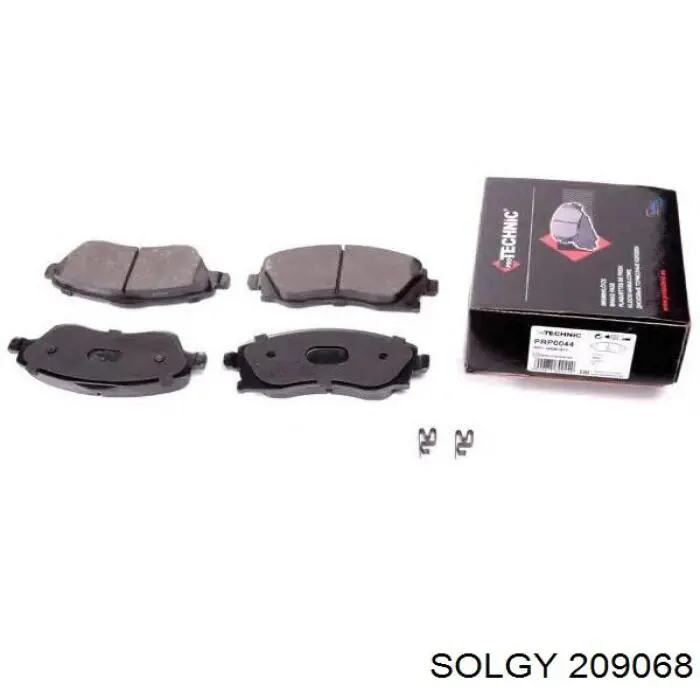 209068 Solgy передние тормозные колодки
