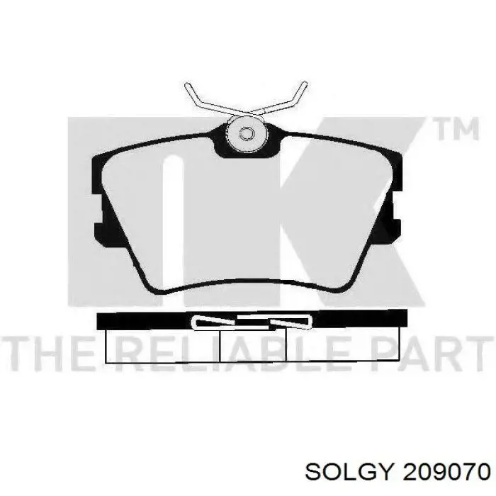 Колодки дисковые  Solgy 209070 цена, от 14.14 USD