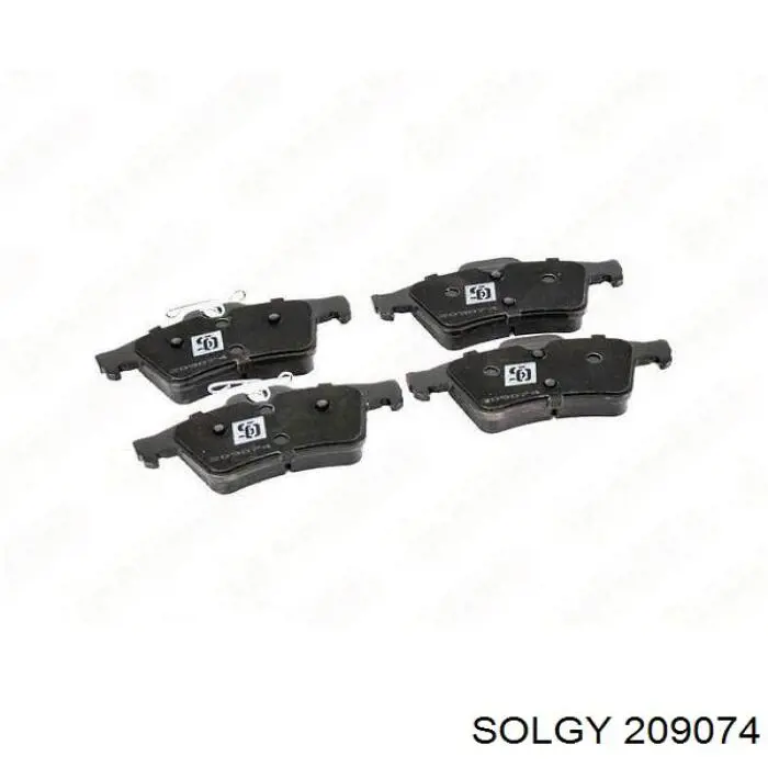 209074 Solgy Колодки тормозные дисковые комплект