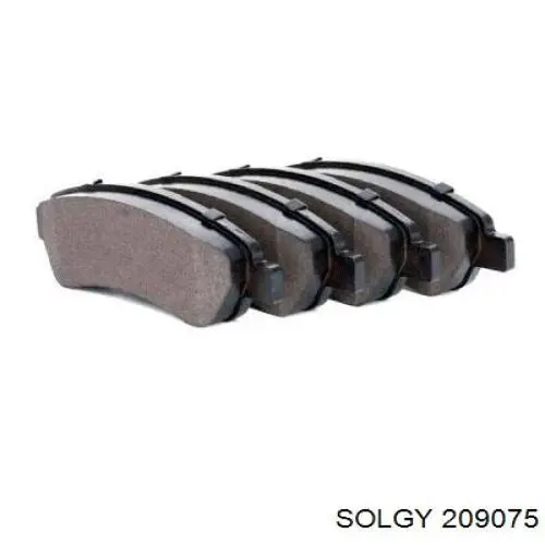 209075 Solgy Колодки тормозные дисковые комплект