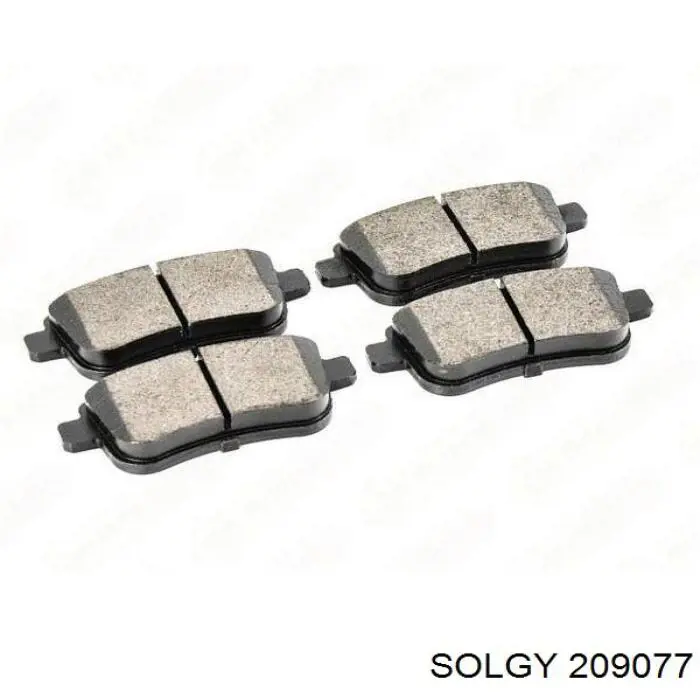 Колодки дисковые  Solgy 209077 цена, от 11.30 USD