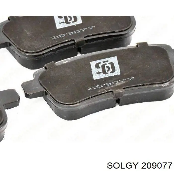 Купить 209077 Solgy Колодки тормозные задние, дисковые