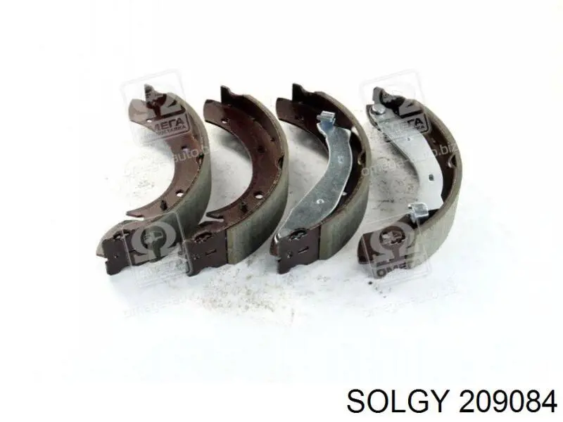 Задние барабанные колодки 209084 Solgy