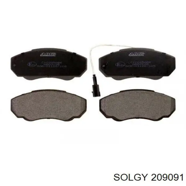 209091 Solgy колодки тормозные задние барабанные