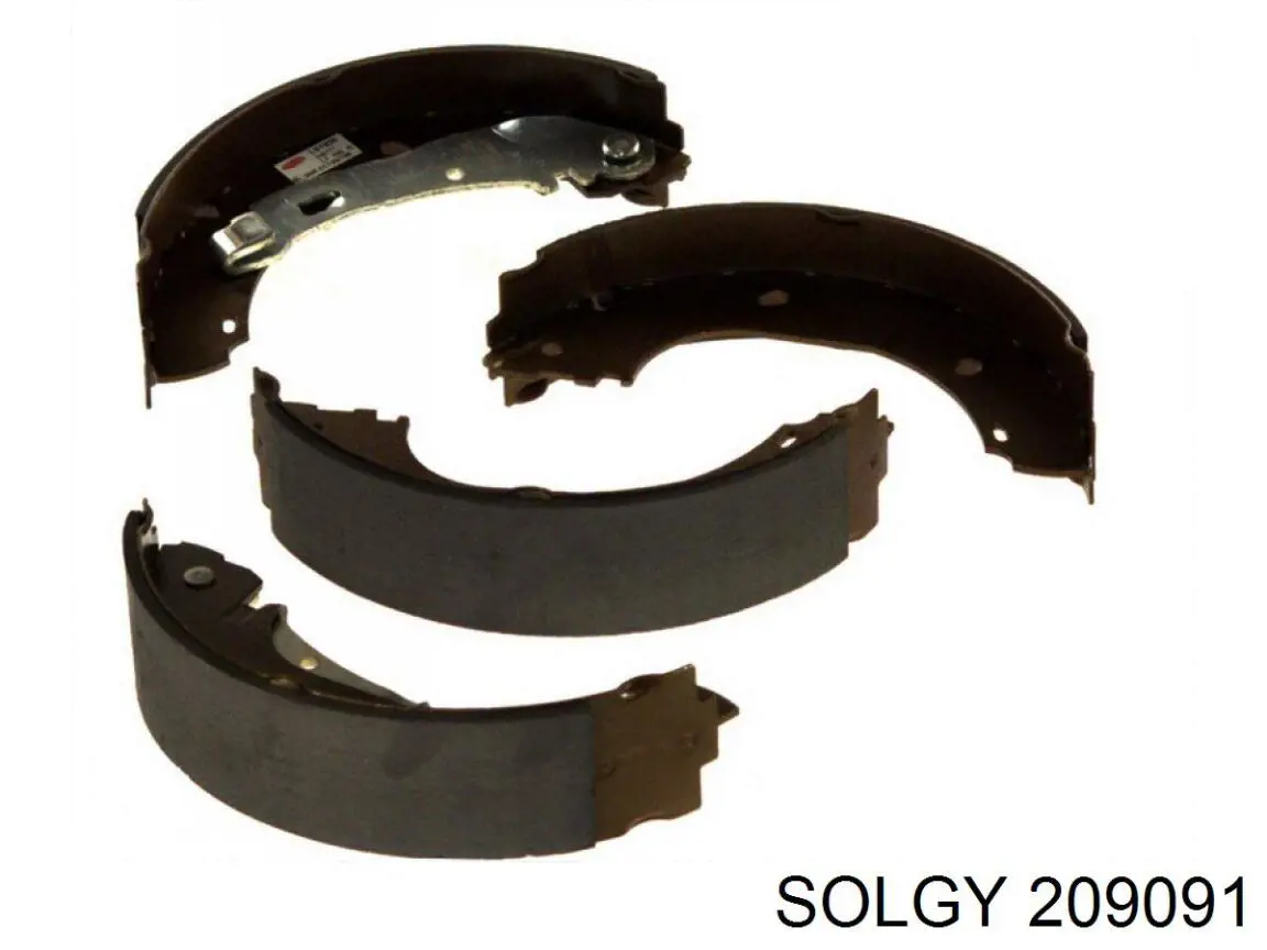 Купить 209091 Solgy Задние барабанные тормозные колодки