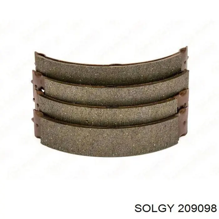 Задние барабанные колодки 209098 Solgy