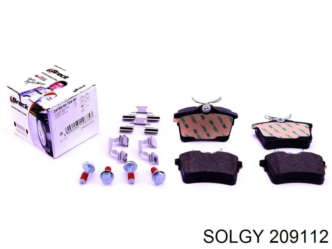 Купить 209112 Solgy Колодки тормозные задние, дисковые