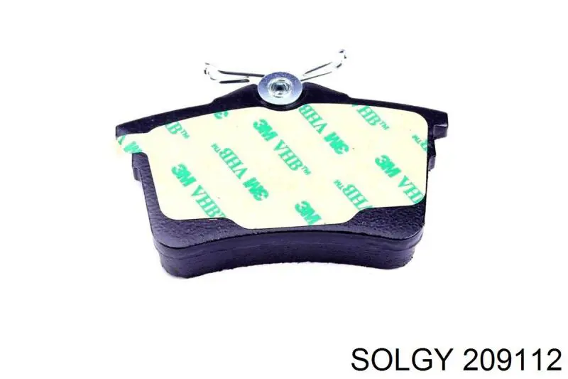 Задние тормозные колодки 209112 Solgy