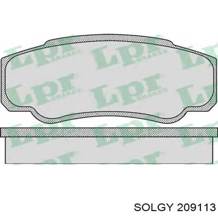 209113 Solgy Колодки тормозные дисковые комплект