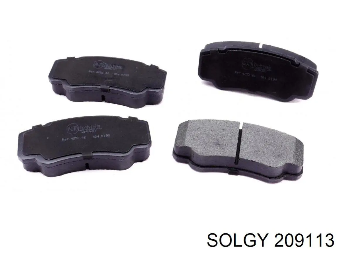 Купить 209113 Solgy Колодки тормозные задние, дисковые