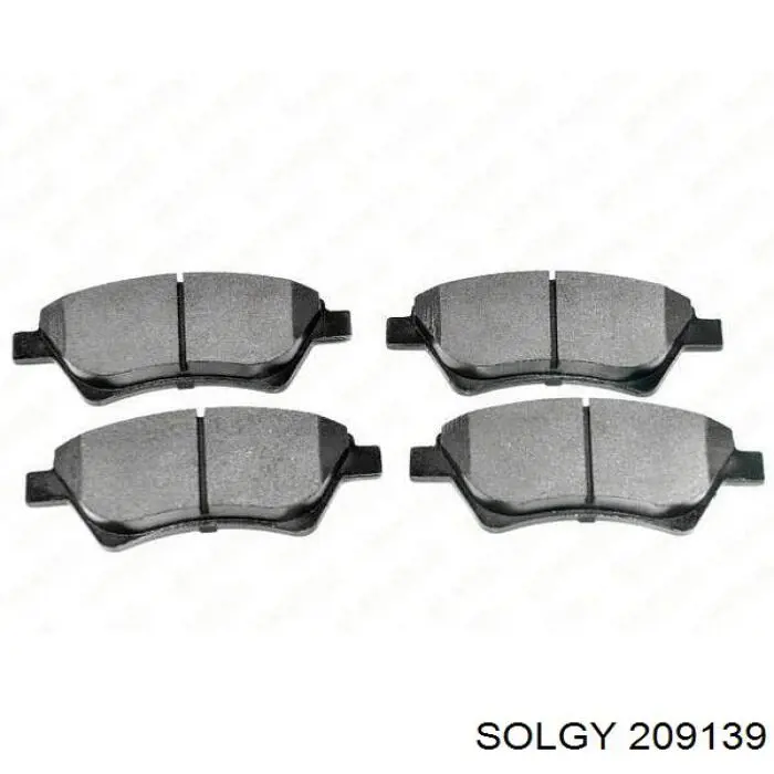 209139 Solgy Колодки передние