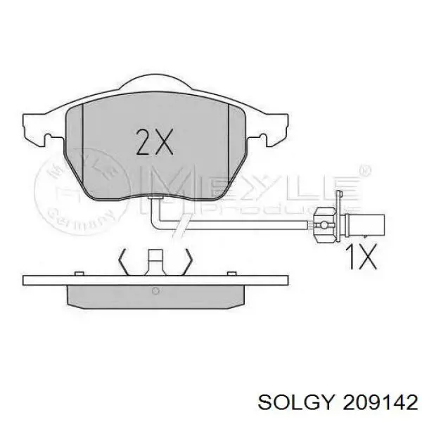 Колодки Solgy 209142 цена, от 20.52 USD