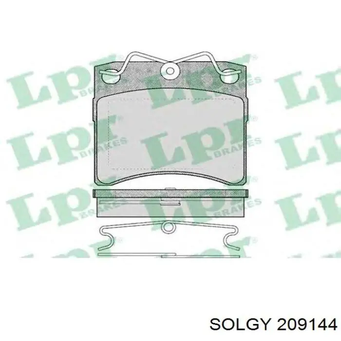 Колодки Solgy 209144 цена, от 14.81 USD