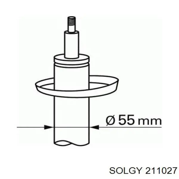 211027 Solgy амортизатор передний