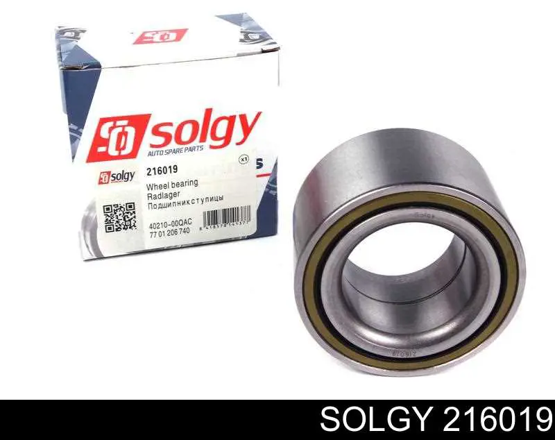216019 Solgy Подшипник ступицы передней