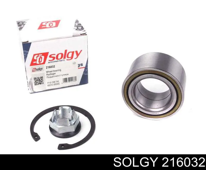 216032 Solgy rolamento de cubo dianteiro